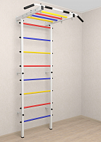 Шведская стенка Sv Pro рукоход 850 (Турник Pro рукоход) ( Белый) ( Разноцветные перекладины)