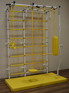 Детский спортивный комплекс "Пионер-С114" макси (белый-желтый)