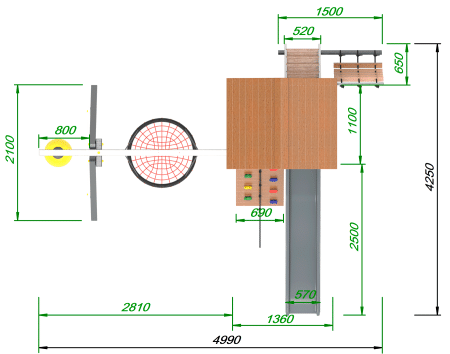 Детская площадка Пикник "Ультра А" 3.2.4