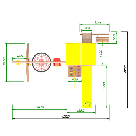 Детская площадка Пикник «Оптимус» с гнездом