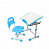 Комплект парта и стул-трансформеры  FunDesk Sole Blue (голубой)