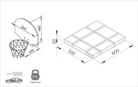 картинка Щит баскетбольный (2024) от магазина Лазалка
