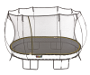 Батут Springfree с сеткой овальный О 77