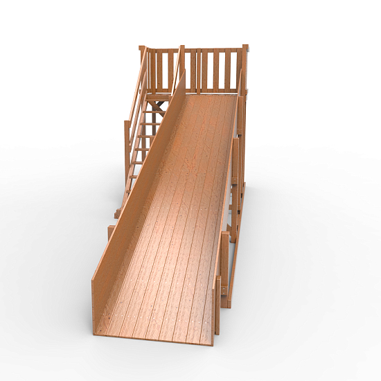 Детская площадка - деревянная горка Пикник "Зима №3" Оптимус