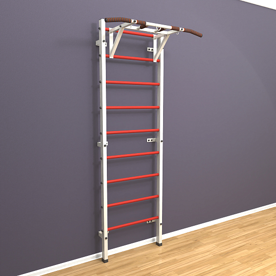 картинка Шведская стенка "LittleSport" Pull-Up (белый*красный) от магазина Лазалка