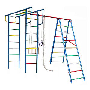 Детский спортивный комплекс для дачи  "Вертикаль А-П"