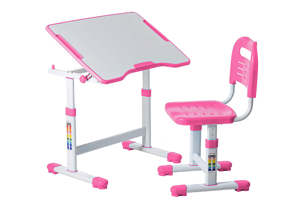 Комплект парта и стул-трансформеры FunDesk Sole ll Pink (розовый)