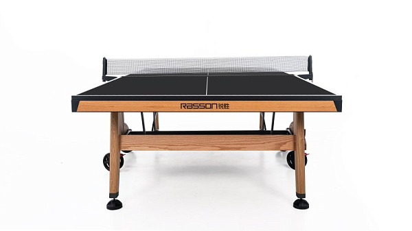 картинка Теннисный стол складной для помещений "RASSON PREMIUM T03 Indoor" (274 х 152,5 х 76 см, натуральный дуб) с сеткой от магазина Лазалка