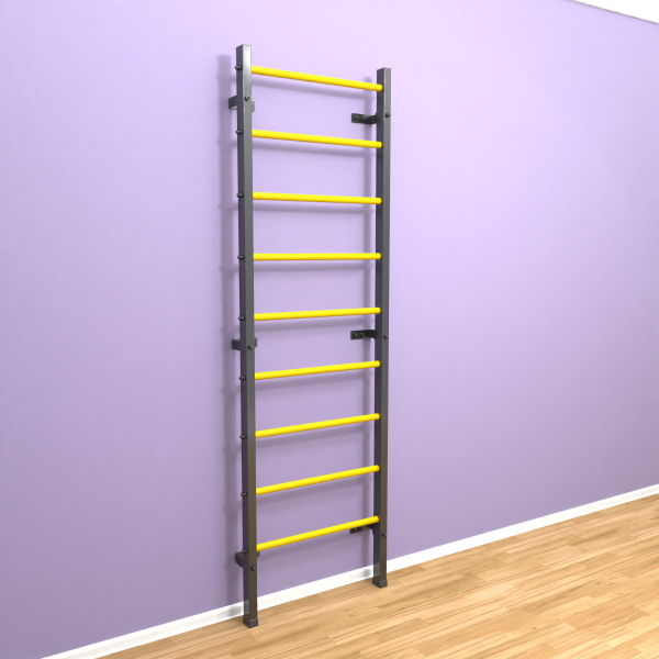 картинка Шведская стенка "LittleSport" (черный*желтый) от магазина Лазалка