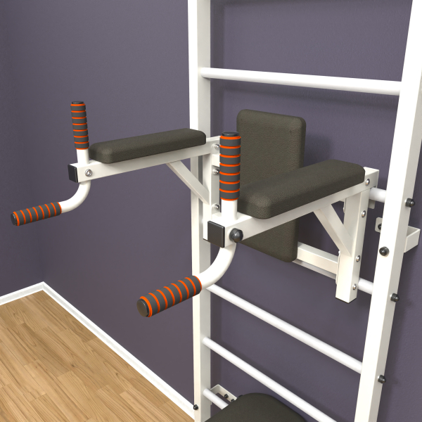 Шведская стенка «LittleSport» White Long 3.0 белые ступени