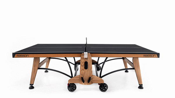 картинка Теннисный стол складной для помещений "RASSON PREMIUM T03 Indoor" (274 х 152,5 х 76 см, натуральный дуб) с сеткой от магазина Лазалка