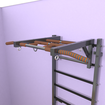 картинка Шведская стенка «LittleSport» Graphite Long черные ступени от магазина Лазалка