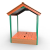 картинка Детская деревянная песочница с крышей "Вега" от магазина Лазалка